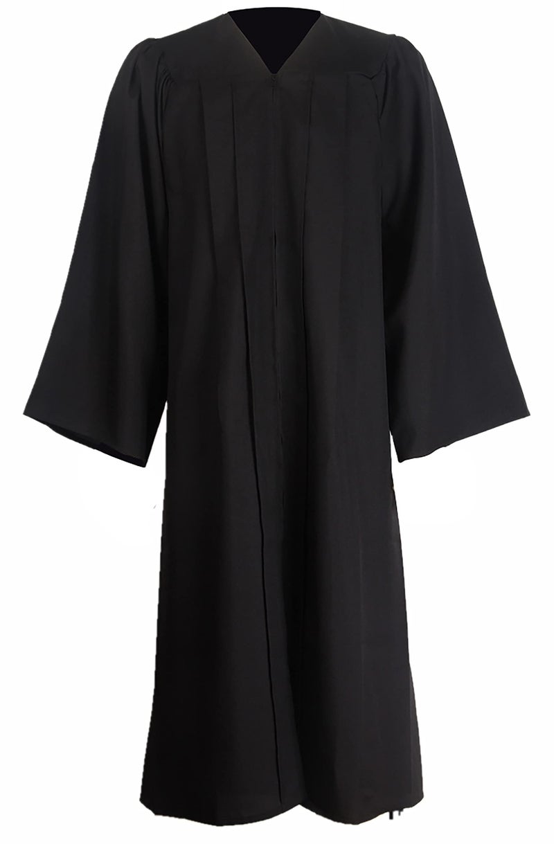 GraduationMall Unisex Matte Graduation Gown for High School & Bachelor | Choir Robes for Church | Judge Robe Costumes Black Medium 48(5'3"-5'5") - Image 1